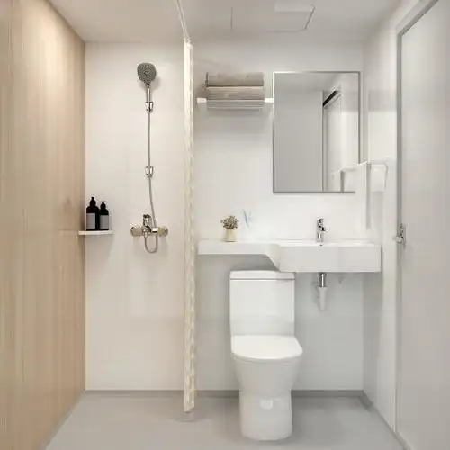 一体式淋浴房整体卫生间含马桶洗脸盆新中式简约卫生间酒店卫生间