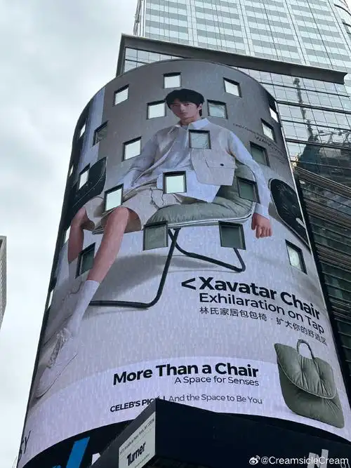 王一博林氏家居包包椅##王一博代言林氏家居