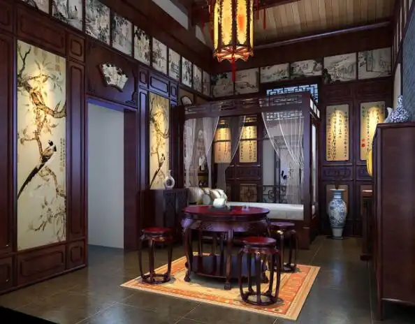 中国传统的室内风格--成都中式装修公司|四川吉生玖鑫仿古建筑工程