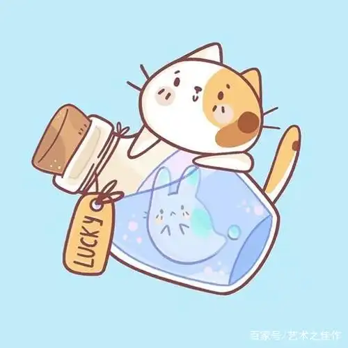 板绘插画,各种可爱的小动物,画风太萌了