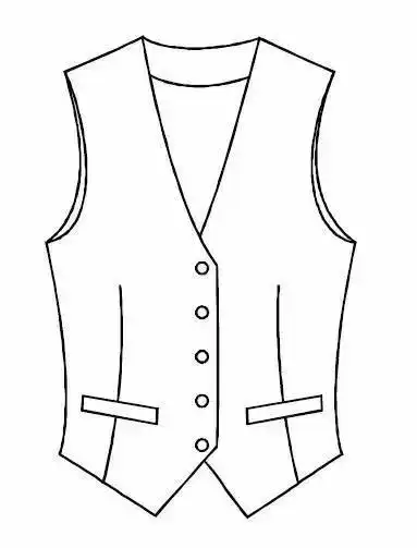 幼儿唐装马甲简笔画 简笔画图片大全-普车都