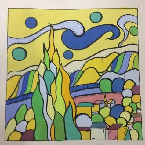 色彩装饰画简单 色彩装饰画简单初学者