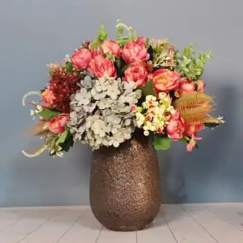 品质好物欧式美式仿真花轻奢客厅装饰假花绢花餐桌花电视柜摆设花盆栽