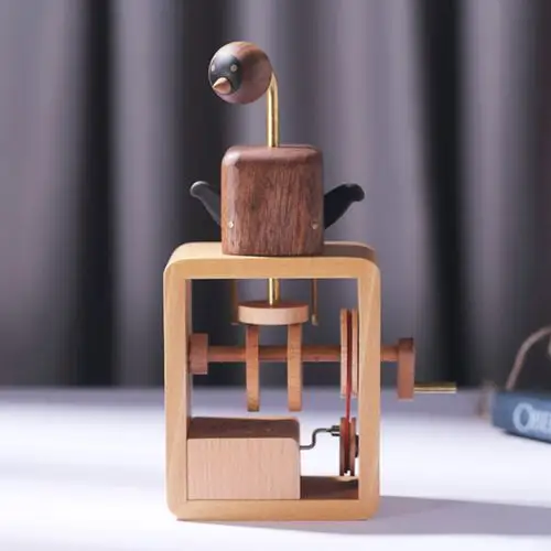 (今日4折)sankyo手摇木质八音盒音乐盒创意生日礼物送男女孩儿童67岁