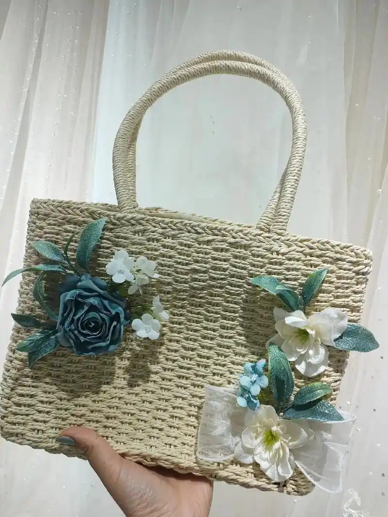 手工制作包包#创意手工 #鲜花造型 #高级感  - 抖音