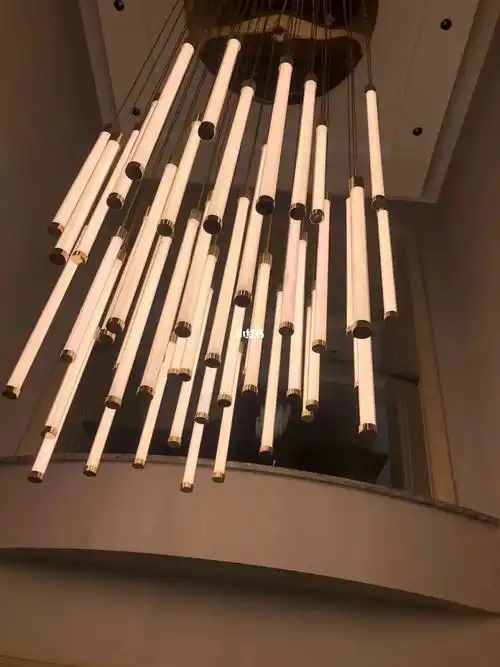 灯管造型设计吊灯～简约美!