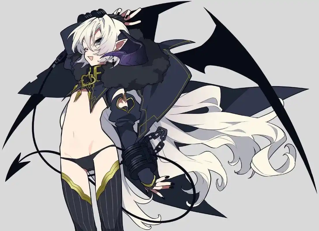 戴礼帽的冷酷女生.作者:日本画师 望月けい