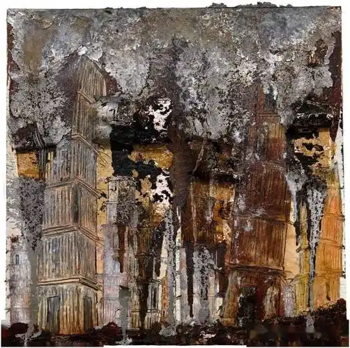 如何在风景画中,加入综合材料? | 百画苑·油画_基弗_画面_创作