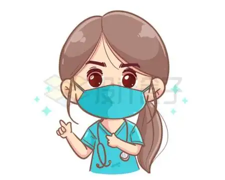 戴口罩的女人插画png图片免抠矢量素材