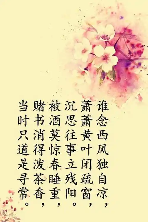 纳兰性德经典诗词 求几句古诗表达心情