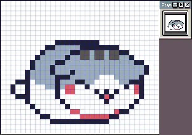 a5可爱小猫像素画网格画图案