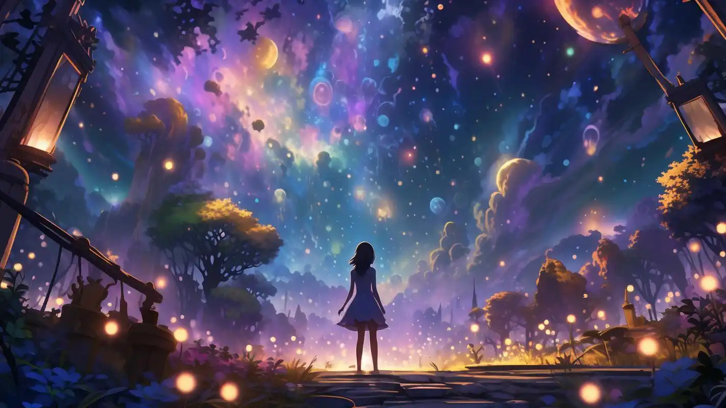 动漫星空壁纸,梦幻又唯美9078 动漫星空壁纸来啦,每一张都让人