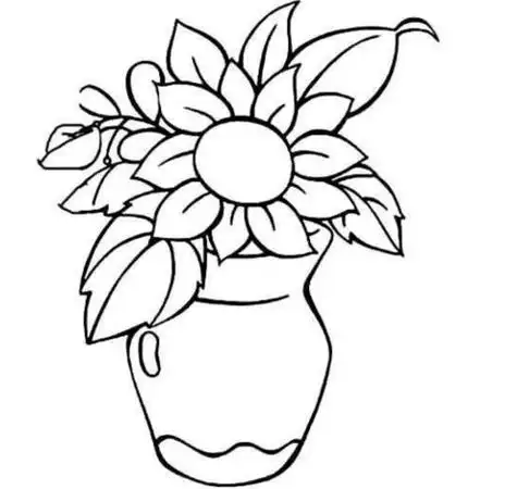 简笔画花瓶里的花植物简笔画图片欣赏花瓶简笔画花瓶画图案简单又漂亮