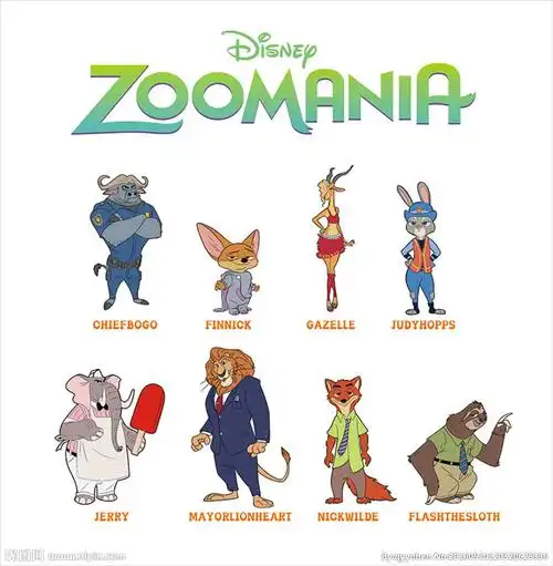 疯狂动物城设计图__动漫人物_动漫动画_设计图库_昵图网nipic.com