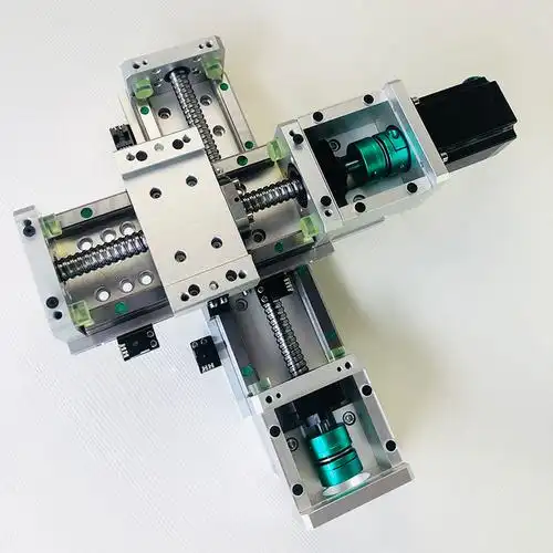 滑台滚珠1610小型十字模组丝杆步进套装方套装工作台