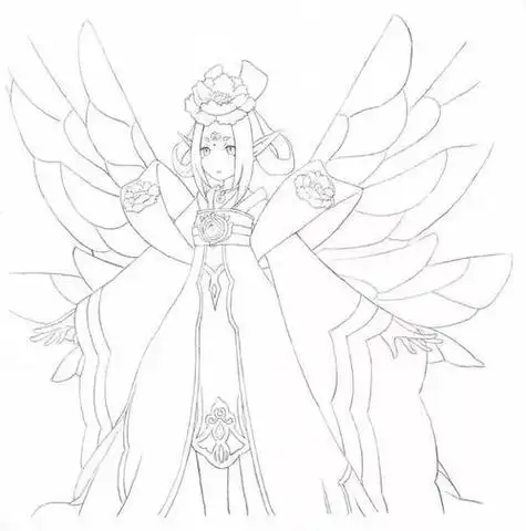 花精灵王儿童亲子简笔画简笔画人物花仙精灵王小花仙精灵王拒霜简笔画