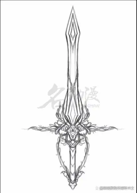 剑的画法(武器的画法教程)