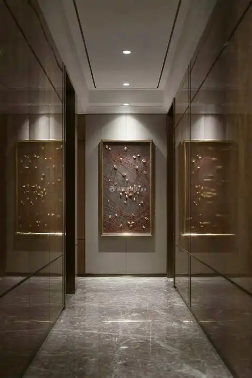 现代简约中式走廊装修设计效果图