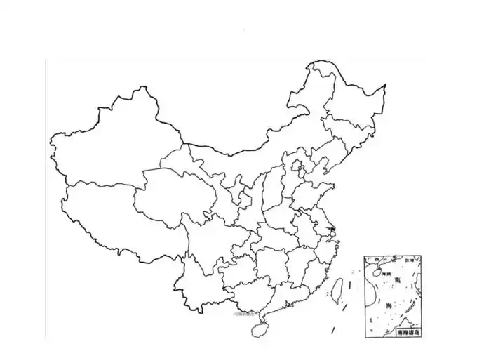 中国地理学习空白图