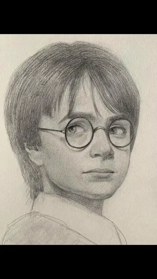 素描明星肖像,哈利波特