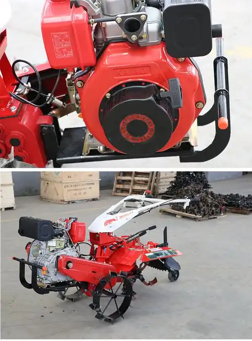 四驱自走式微耕机汽柴油开沟培土田园管理机旋耕松土除草耕地