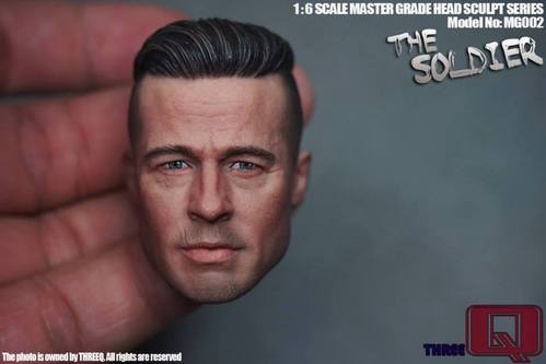 狂怒布拉德皮特兵人人头threeqmg002坦克头雕现货兵人专区