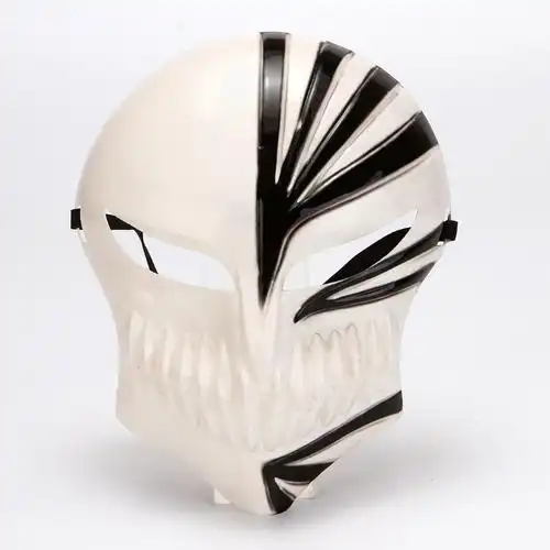 化装舞会 动漫卡通面具 cosplay 黑崎一护虚化面具 全脸死神面具