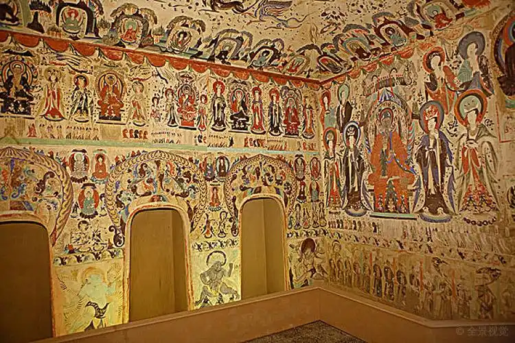 甘肃敦煌莫高窟_高清图片_全景视觉