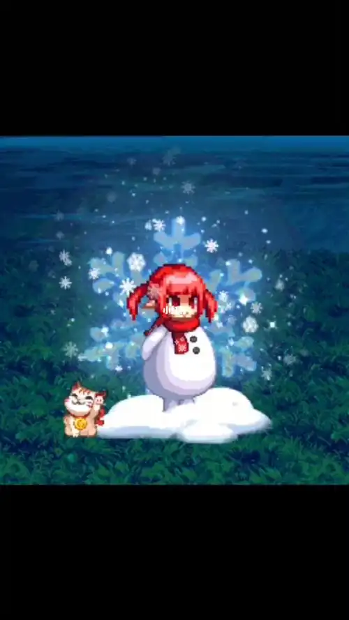 顺心招财猫光环搭配魔界人雪人套 萌萌哒96