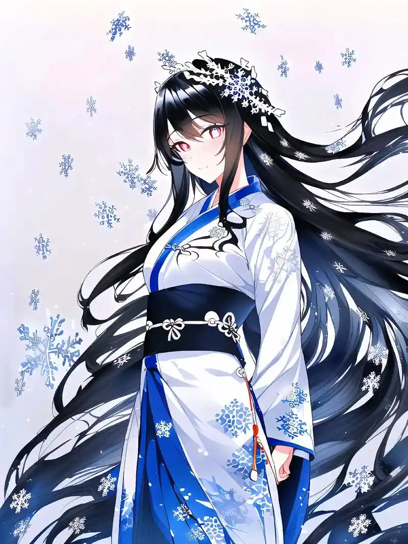 雪地里的古装少女.壁纸分享#壁纸#二次元#古装#ai绘画  - 抖音