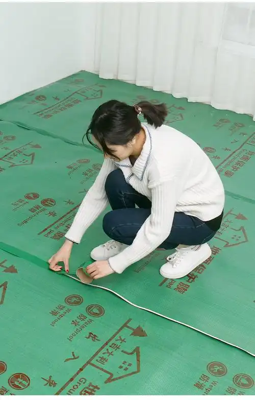 装修地面保护膜瓷砖地砖地垫地膜加厚防护垫装修一次性防潮地板膜 jws