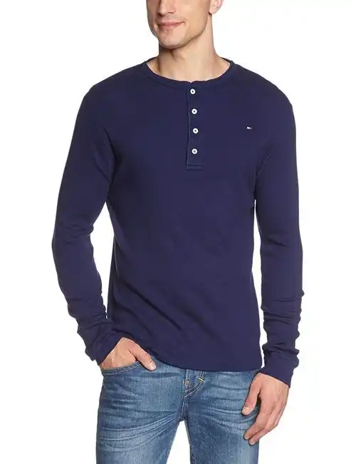 tommy hilfiger 男士长袖 t恤 rick cn henley 长袖 / 2s87902449