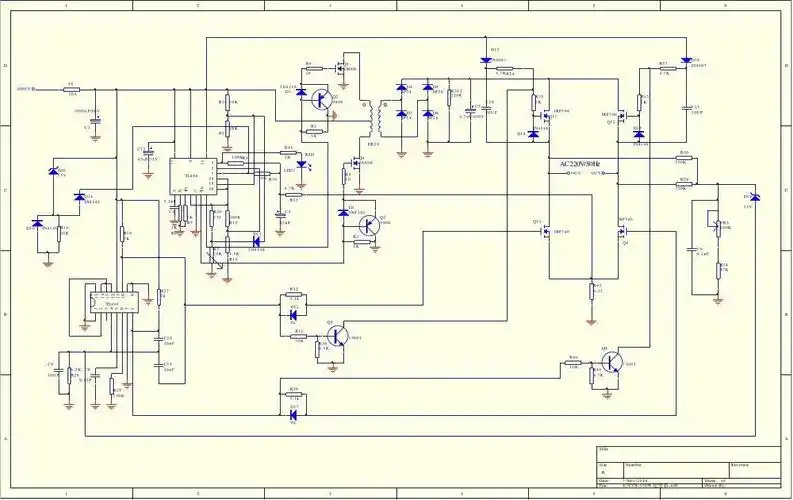 500w逆变器的电路图