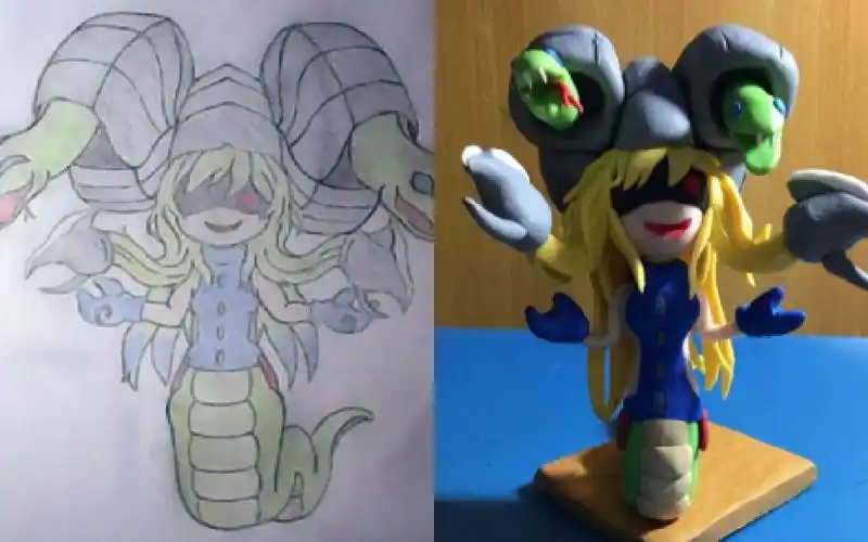 合作小邪神怪兽娘加坦杰厄加坦小邪神粘土手办