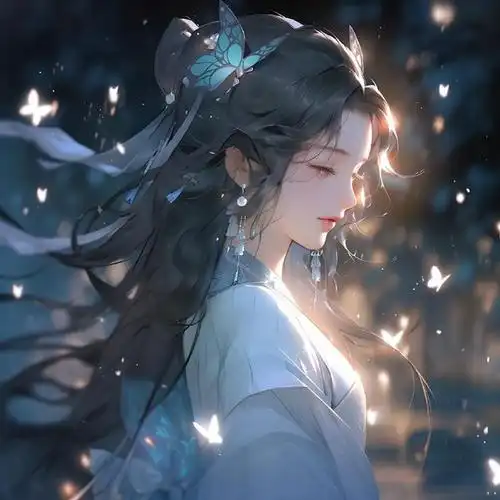 好看的头像女生仙气古风背影