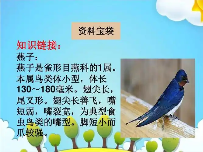 二年级下册语文课件-快乐读书屋七 小燕子学飞|教科版ppt