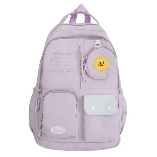 高颜值书包女生可爱大容量背包初中生高中生小学生宽肩带潮双肩包