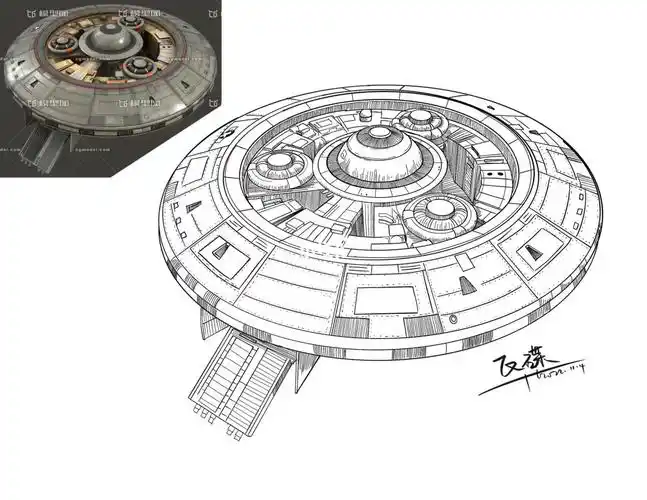 飞碟  #画室日常  #儿童美术  #创意线描  #线描  #素材分享  #创忖