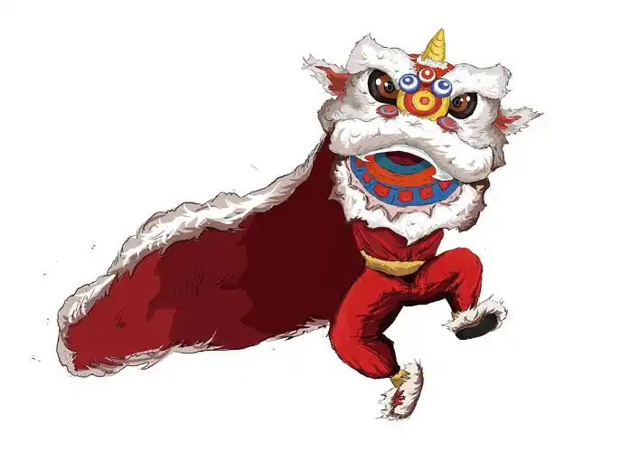 舞狮|插画|创作习作|手残非要学设计 - 原创作品 - 站酷 (zcool)