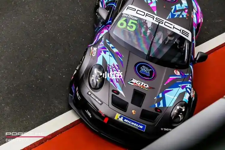 涂装保时捷拉花涂装我爱了