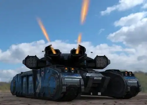 坦克 悬浮坦克 主战坦克 太空坦克 宇宙装甲车 外星 次世代 pbr 科幻