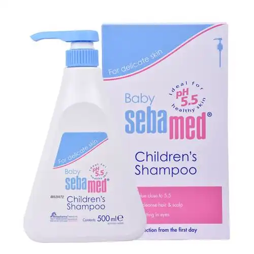 德国施巴儿童洗发水500ml婴儿新生儿洗发露无硅油无泪配方不涩眼