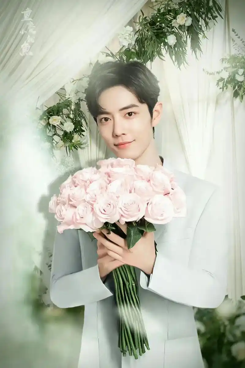 肖战 深情无法诉说,玫瑰热烈永恒,祝战战七夕快乐.心有所想 - 兑趑