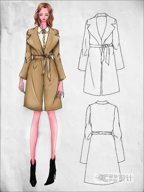 包含设计效果图,款式图,成衣开发,工艺单,电脑绘图及输出,成衣制作等.