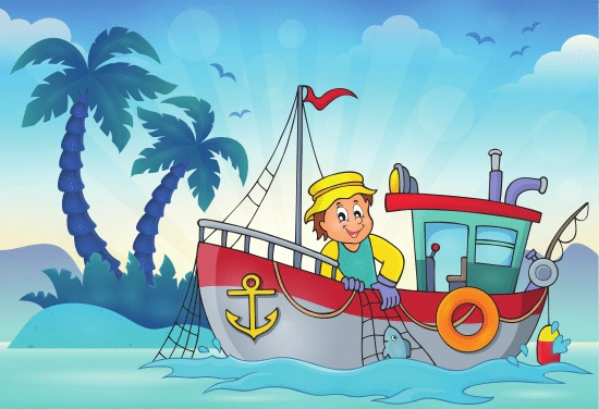 fishing boat theme image 3