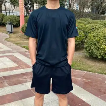 全新升级空军训练服飞行员圆领衫半袖夏季户外宽松上衣短袖速干t恤男