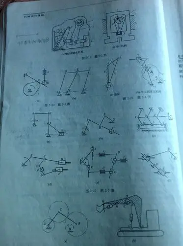 几道关于平面机构自由度的计算题,大家请帮忙做一下,感激不尽
