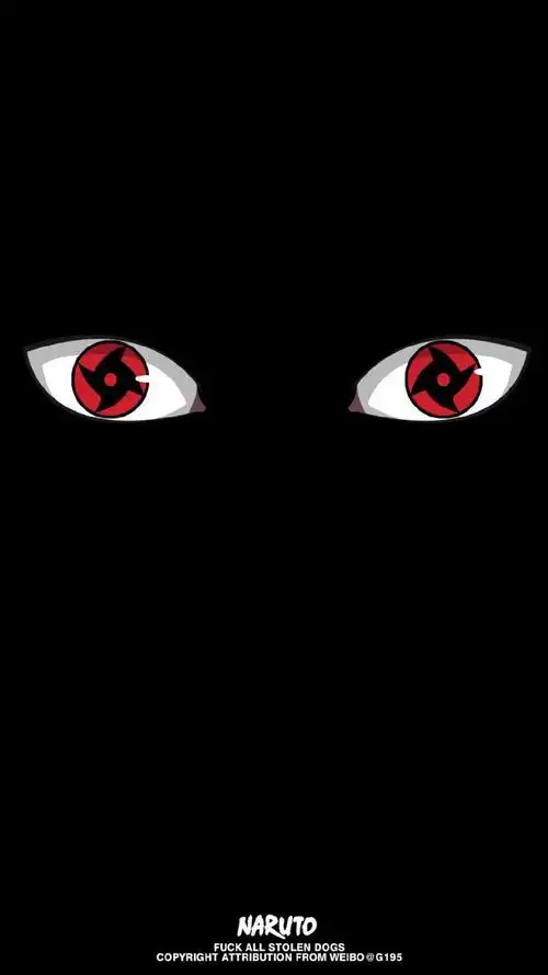 火影忍者,血轮眼,动漫插画,动漫壁纸,动漫,1080x1920,黑色,手机壁纸