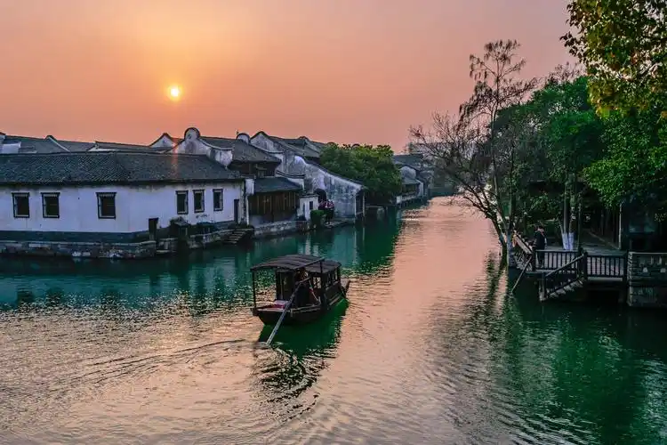 乌镇落日