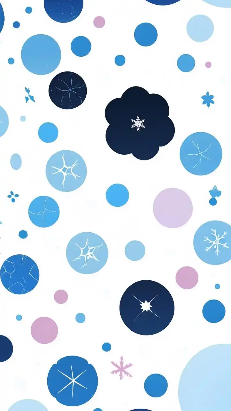 今天为大家带来一组清新白色雪花手机壁纸,让你的手机屏幕也充满冬日